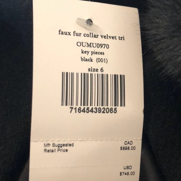 Kate Spade Faux Fur Collar Velvet

Trim Wool Blend Coat , NWT size 6 - Picture 8 of 10